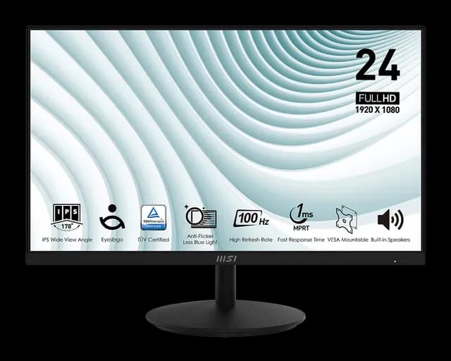 Ecran MSI Pro MP242A 23.8" FHD 100 Hz