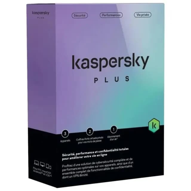Antivirus Kaspersky Plus 1 Appareil