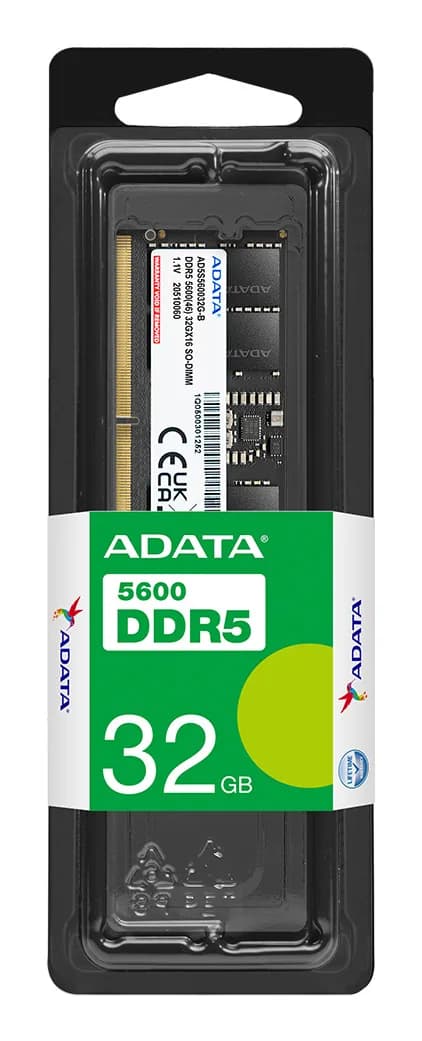 Barrette Memoire ADATA DDR5 Sodimm 32G 5600 MHz