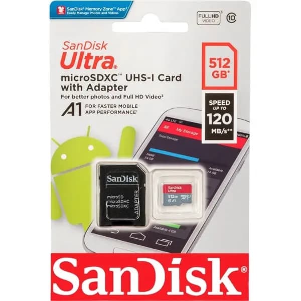 Carte Microsdxc SanDisk Ultra 512 Go
