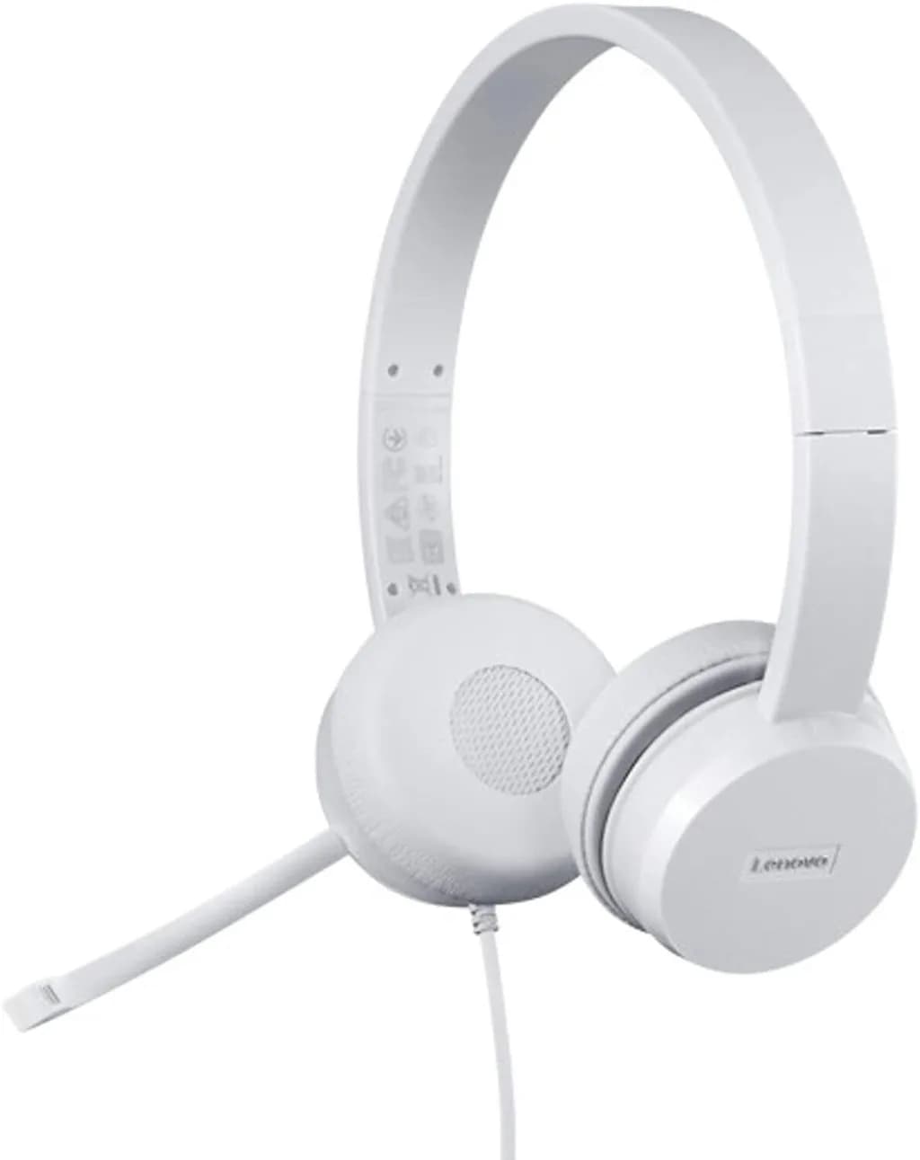 Casque USB Stereo Lenovo 110 Blanc