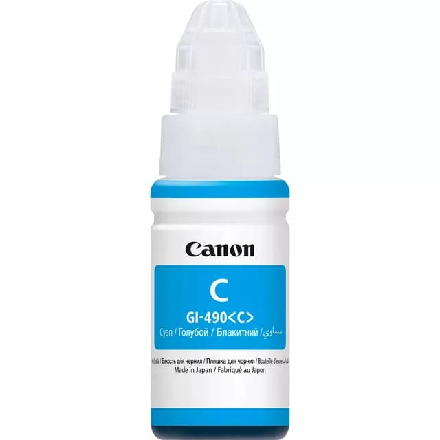 Bouteille d'Encre Canon GI-490 C - Cyan