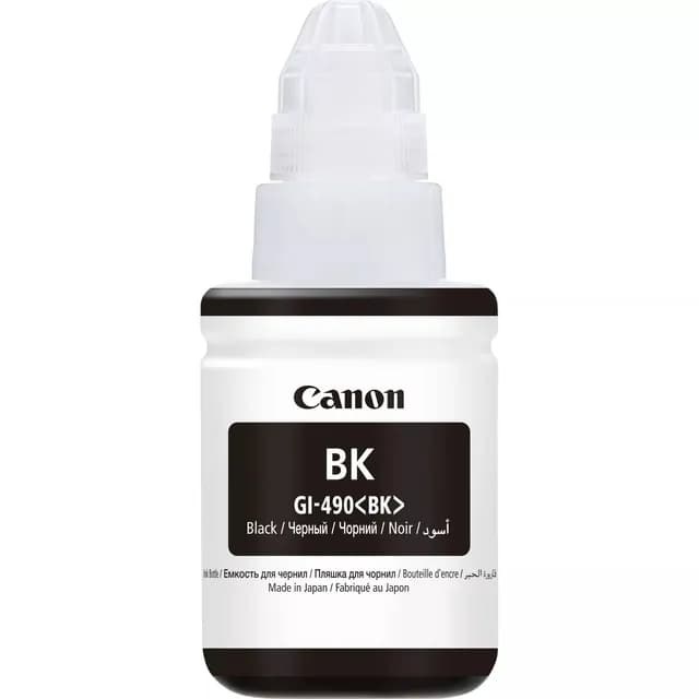 Bouteille d'Encre Original Canon GI 490 BK - Noir