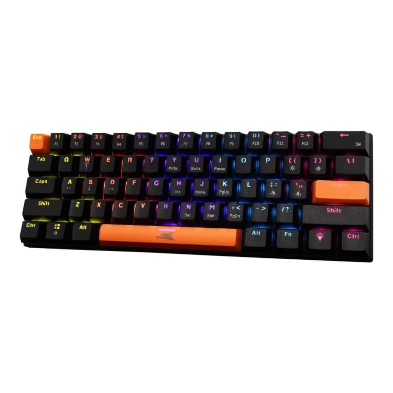 Clavier Mécanique Baracuda BGK-03111 Dolphin Black-Red