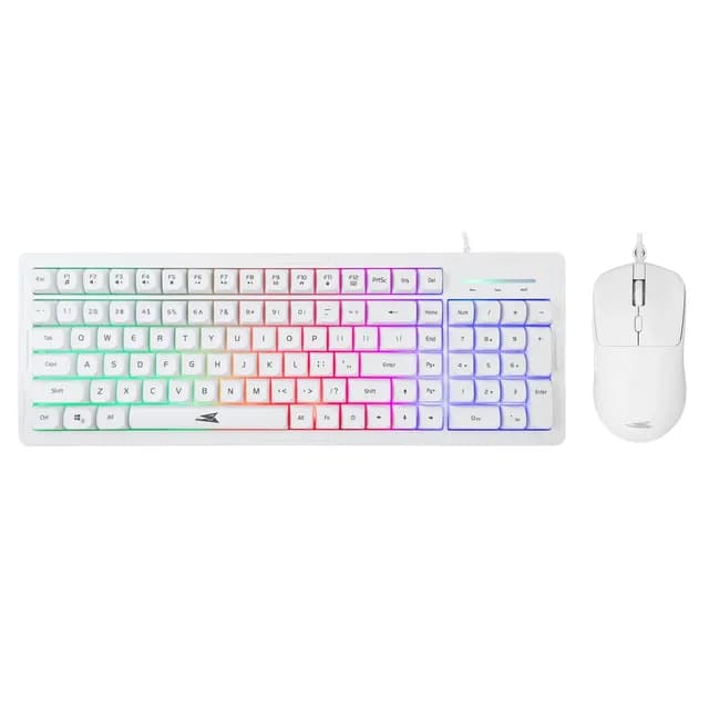 Combo Gaming Filaire Baracuda Orca BGC-012 Blanc