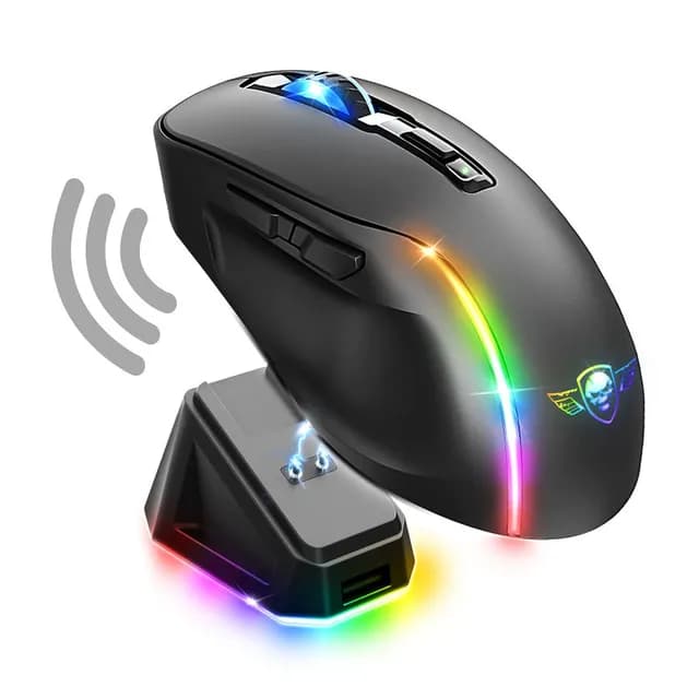 Souris Gamer Sans Fil Spirit OF Gamer Sog Elite M50 Dark RGB