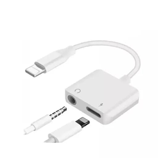 Adaptateur Iphone 2EN1 MH-030 - Jack 3.5MM/CHARGE