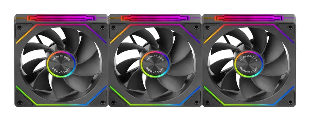Pack 3 Ventilateurs Mars Gaming MF-LINKFINITYKIT2R RGB
