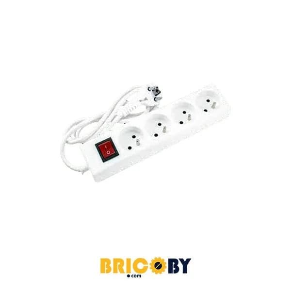 Bloc Multiprise 4 Prises 2P+T avec Interrupteur 3M Stiel