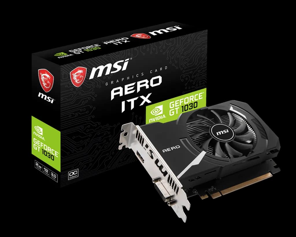 Carte Graphique MSI GT-1030 2G DDR4 Aero ITX OC