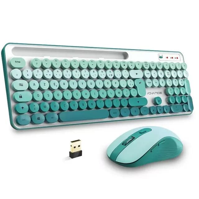 Ensemble Clavier Souris Sans Fil Advance Peps Vert CLS-SMT-GN