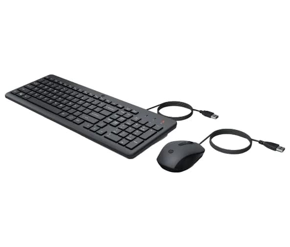 Ensemble Clavier et Souris Filaire HP 150 AZERTY - Noir