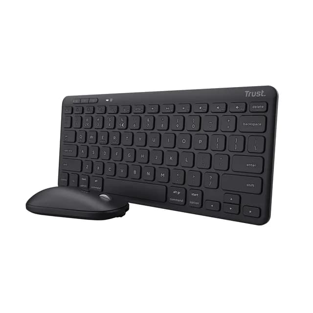 Ensemble Clavier et Souris Trust Lyra Sans Fil AZERTY Multi-Appareils