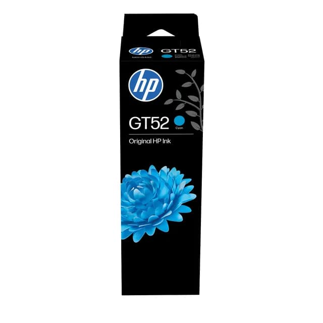 Bouteille d'Encre Originale HP GT52 Cyan