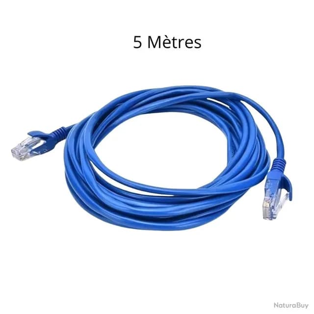 Cable Reseau RJ45 3M Utp CAT6 Bleu