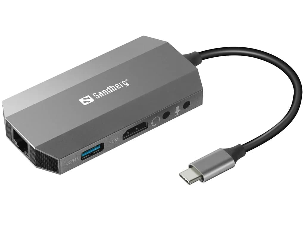 Sandberg Docking Station 6EN1 USB-C 2X USB/VGA/HDMI/PD