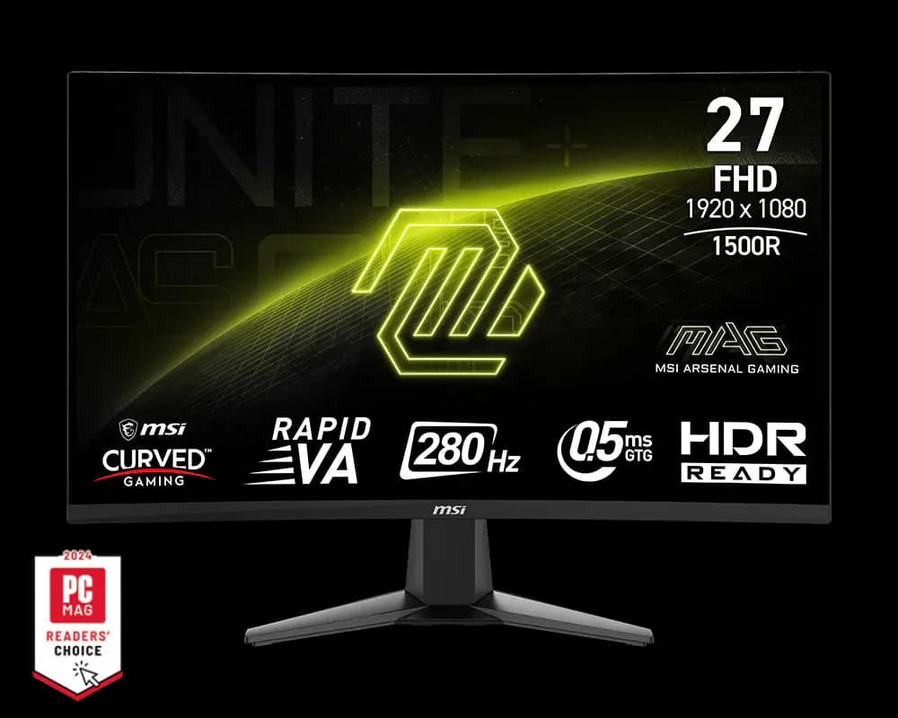 Ecran Gaming MSI MAG276CXF 27" FHD Curved 280 Hz Noir