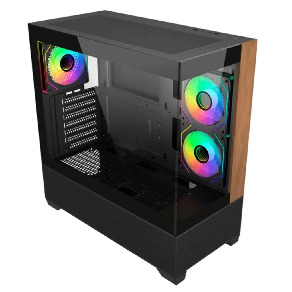 Boîtier Gamer Cooler Master Elite 690 Bois - Noir
