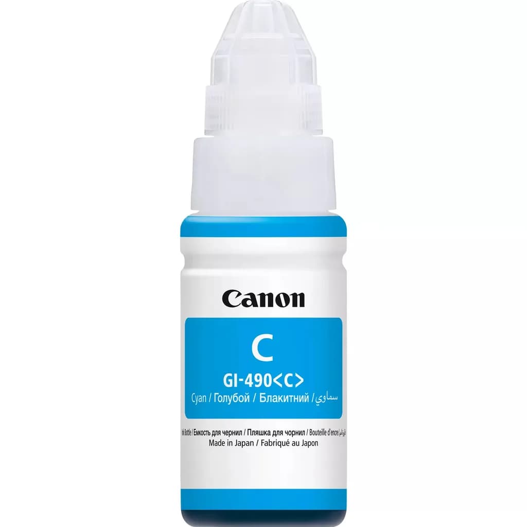 Bouteille d'Encre Canon GI-490 C - Cyan