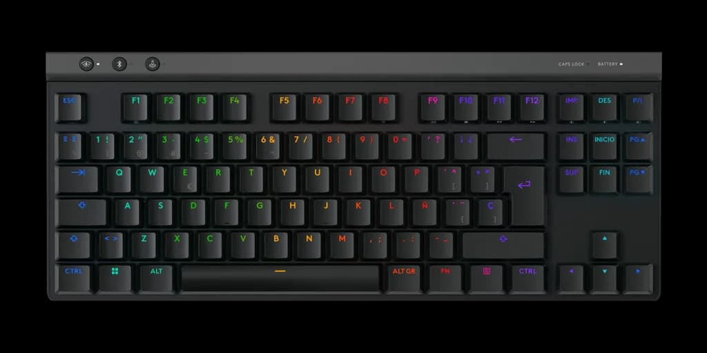 Clavier Gaming Sans Fil Logitech G515 Lightspeed TKL Tactile AZERTY FR