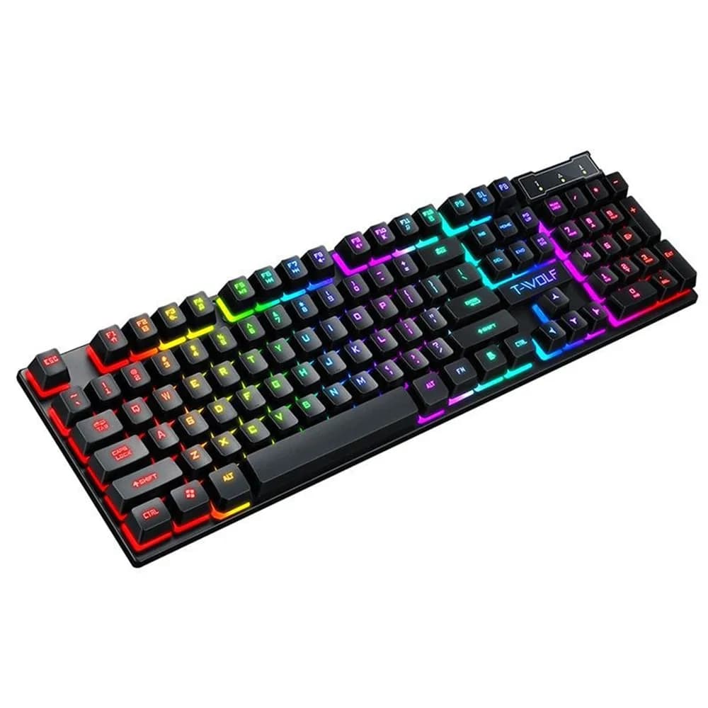 Pack Gaming T-Wolf TF31 3 en 1 Clavier + Souris + Tapis RGB