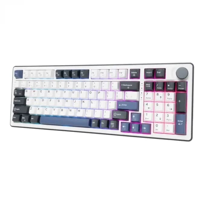 Clavier Gaming Mécanique Sans Fil White Shark Excalibur GK-007251 Blanc