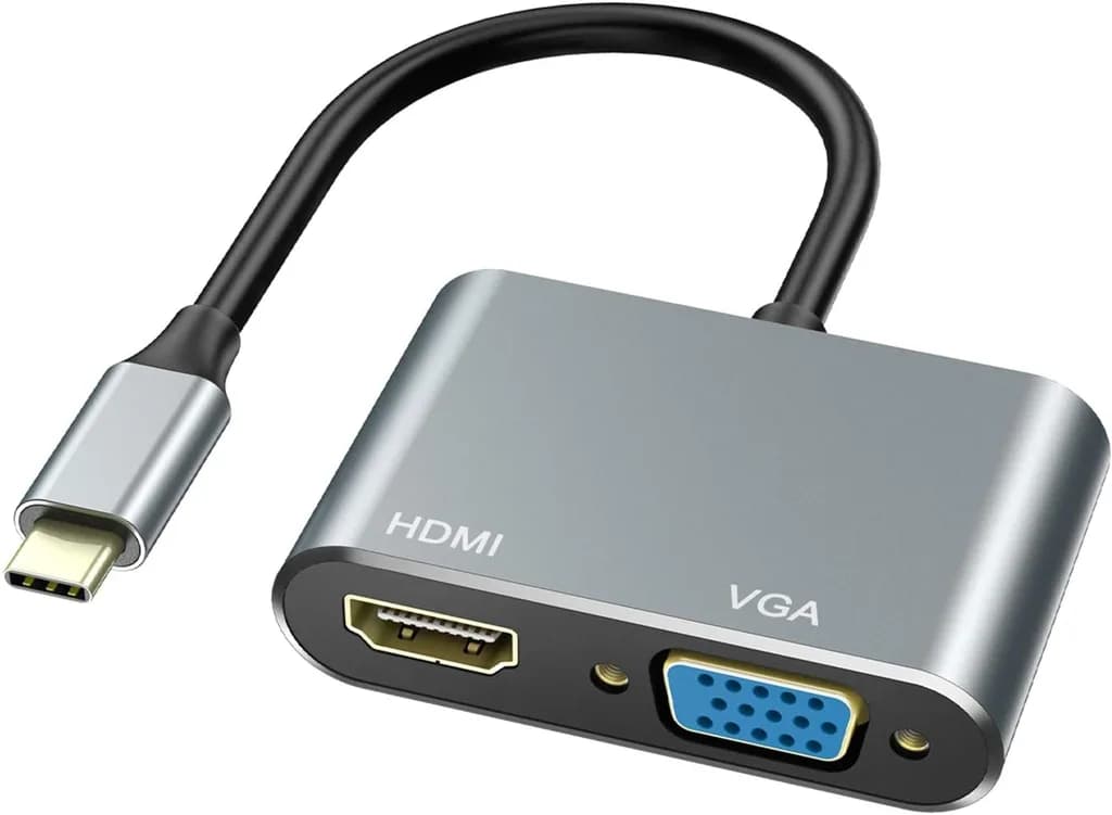 Adaptateur 4 en 1 Type C Vers HDMI USB VGA Type C