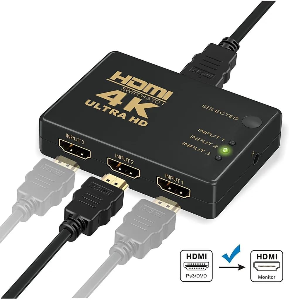 Switch HDMI 4K à 3 Ports