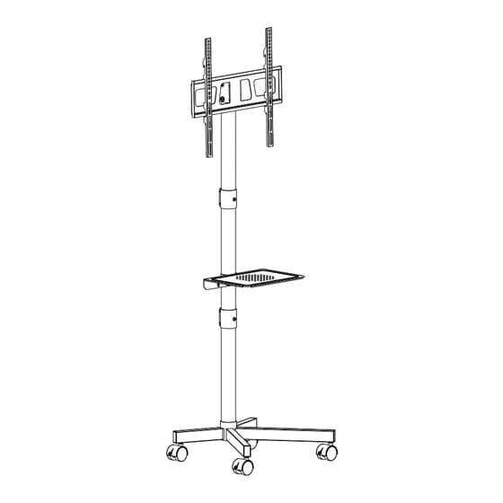 Support TV Gembird avec Roulettes (inclinaison) 32"-55" TVS-55T-03-W
