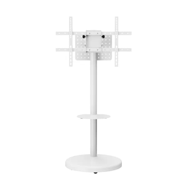 Support TV Gembird en Metal avec Roulettes 55"-86" Blanc