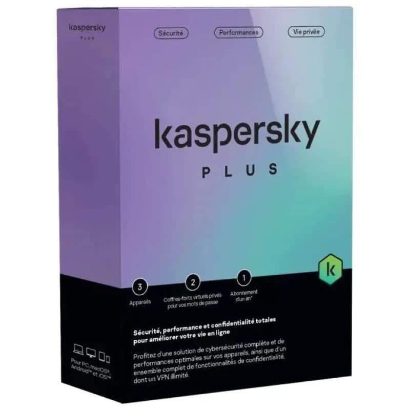 Antivirus Kaspersky Plus 5 Appareils