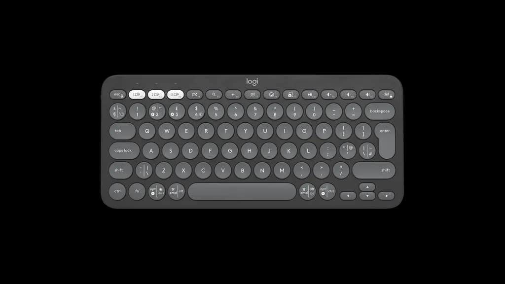 Clavier Sans Fil Logitech Pebble Keys 2 K380S Bluetooth AZERTY - Blanc